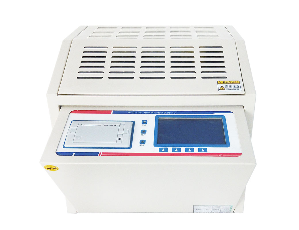 Dielectric strength tester for insulating oil